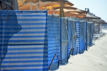 Windschutz am Strand