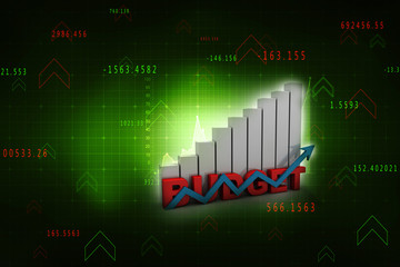 Obraz premium 3d rendering Stock market online business concept. business Graph 