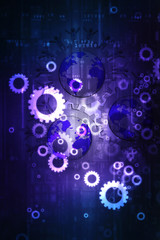 2d illustration gear Network