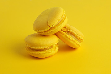 Yellow macarons