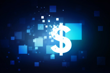 Obraz premium 2d rendering Dollar symbol 