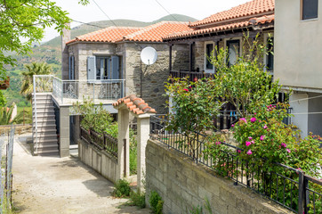 Architecture in Kaspakas village, Lemnos island, Greece