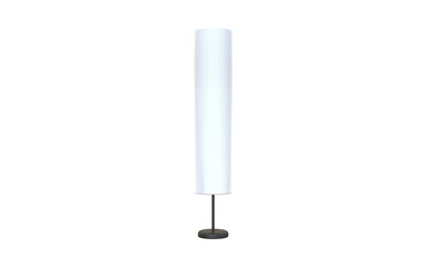 3d Illustration of  modern rice paper floor lamp isolated on white