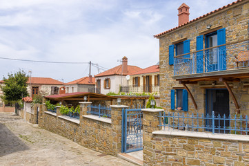 Architecture in Sardes village, Lemnos island, Greece