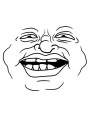 gesicht fett dick ekelig fettig hässlich zähne mund augen monster mann alt freak abstoßend comic cartoon clipart kopf horror