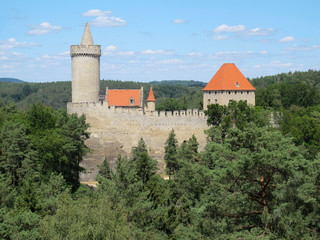 Kokorin castle. Protected landscape area Kokorinsko. Czech Republic
