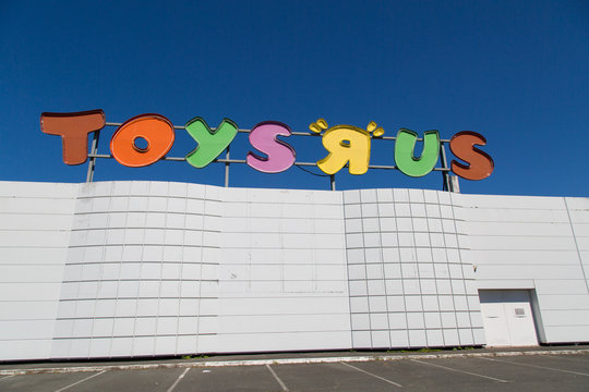 Toys R Us Sign Board Over Shop