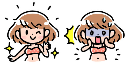 自分磨きをする女性 アップ