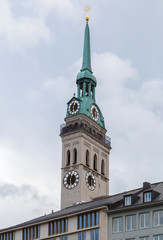 Obraz premium St. Peter's Church, Munich, Germany