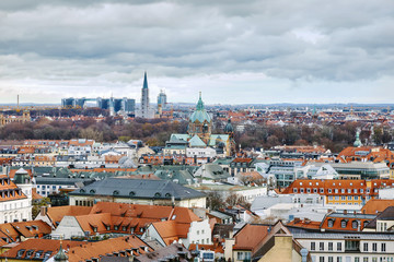Aerial view of Munich, Germany