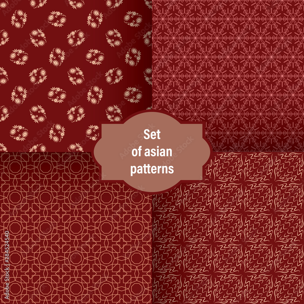 Poster modern background for decorative design. trendy art background. tile seamless asian pattern. japanes
