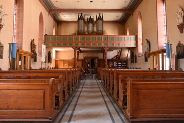 Innenansicht Wallfahrtskirche St. Martin in Endingen am Kaiserstuhl