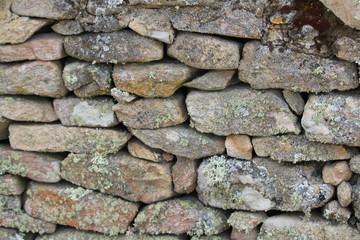 Beautiful stone wall, hand-made and very old