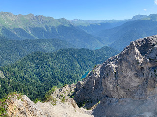 Abkhazia. The slope of the mountain Pshegishkhva summer