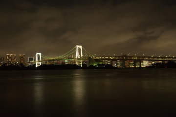 Fototapeta premium お台場 レインボーブリッジ 夜景