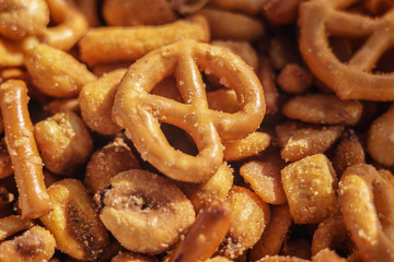 snack or appetizers in macro photography