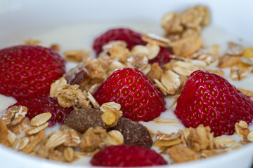 muesli with fresh berries