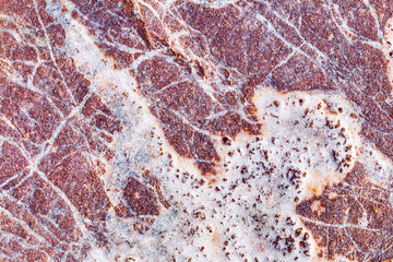 Natural stone texture closeup. Selective focus.