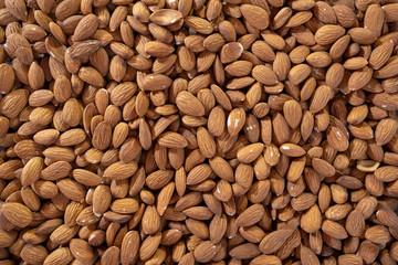 Coconut nuts and almonds and pistachios and walnuts