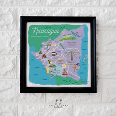 Nicaragua Illustrated Map