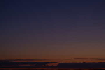 Fototapeta na wymiar Clear sky at sunset. dark sky background