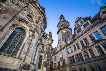 Hausmannsturm (Hausmann tower) of Residenzschloss (Royal Palace), Dresden, Germany