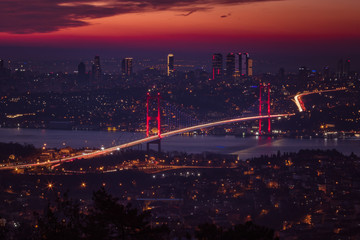 Bosphorus Bridge and Cityscape of Istanbul