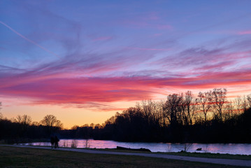 Fototapeta na wymiar River Sunset