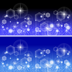 キラキラの帯 ブルー