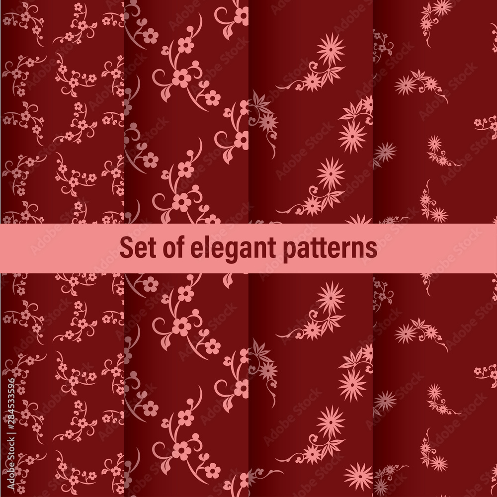 Poster vintage set, great design for any purposes. abstract vector geometric seamless pattern. modern simpl