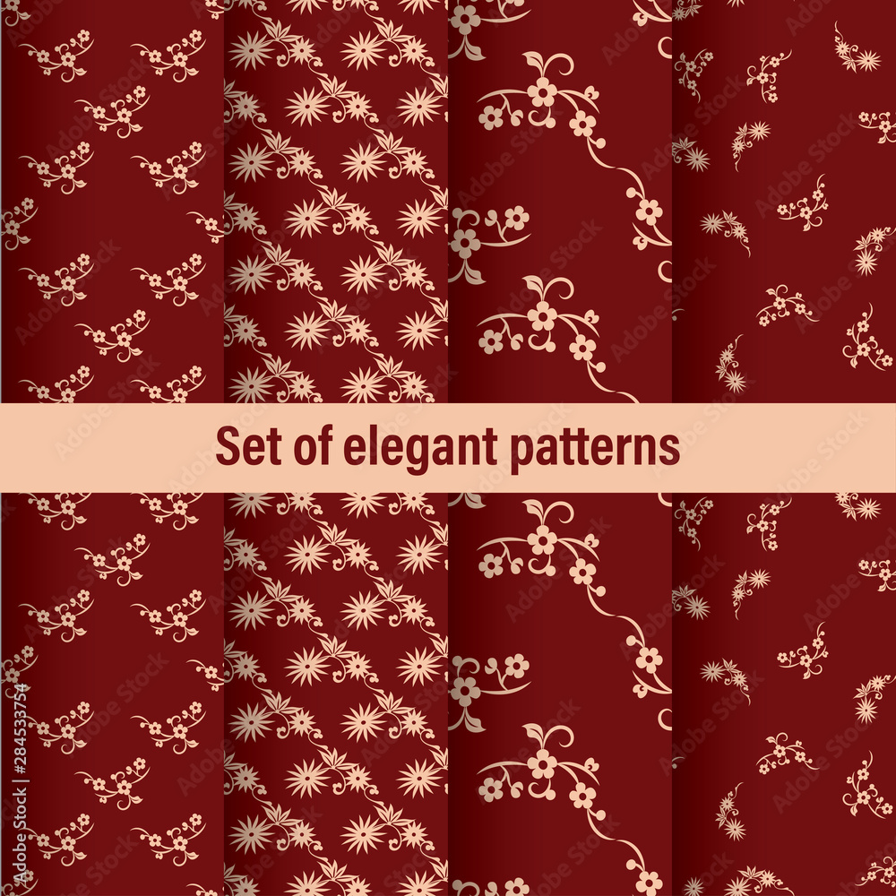 Poster vintage set, great design for any purposes. abstract vector geometric seamless pattern. modern simpl