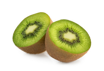 kiwi fruits isolated on white background