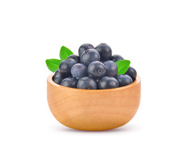Fresh blueberry on white background