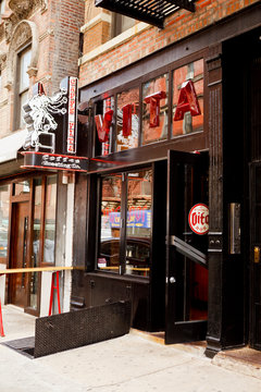 New York, New York, USA - March 29, 2012: Caffe Vita on Ludlow Street on the lower east side of Manhattan. Caffe Vita is a Seatlle based coffee producer with a number of cafes in the US.