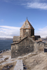 Armenia. Sevanavank (Sevan Monastery), a monastic complex located on a island of Lake Sevan in the Gegharkunik Province