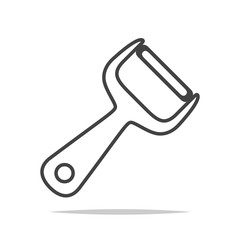 Vegetable peeler icon vector isolated