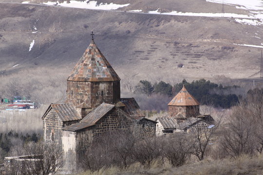 Armenia. Sevanavank (Sevan Monastery), a monastic complex located on a island of Lake Sevan in the Gegharkunik Province