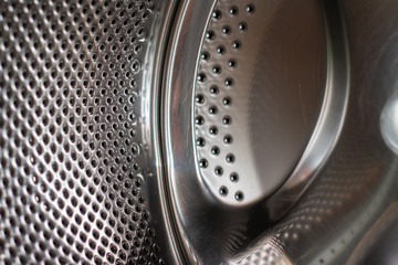 washing machine drum structure close up
