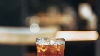 Americano coffee glass