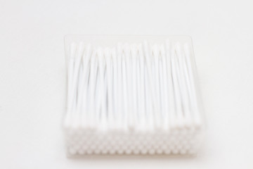 cotton swabs isolated on white