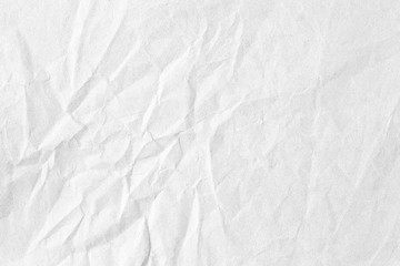 Obraz na płótnie Canvas Crumpled white grey paper texture