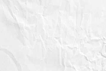 Crumpled white grey paper texture
