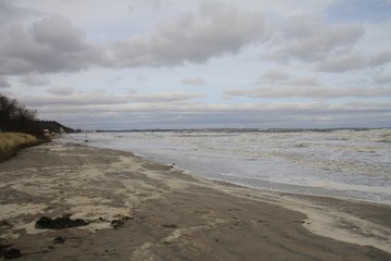 Wolkenspiel  am Ostseestrand 