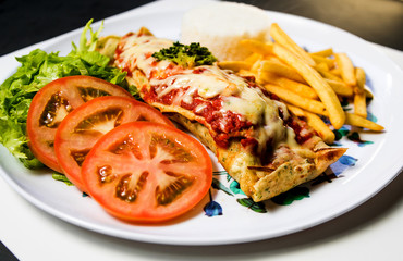 healthy food and mouthwatering taste