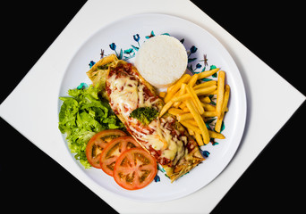 healthy food and mouthwatering taste