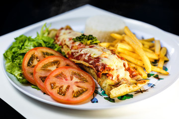 healthy food and mouthwatering taste