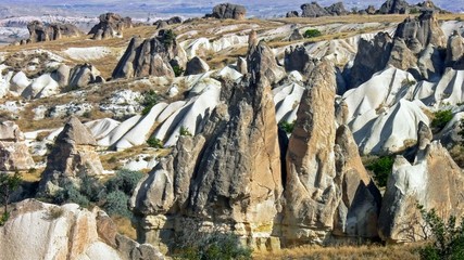 rock formations in cappadocia turkey