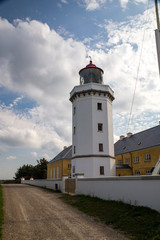 Fototapeta na wymiar Leuchtturm in Hanstholm in Dänemark