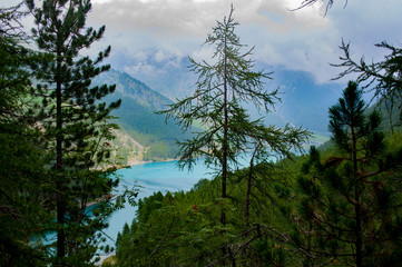 Lake  Vernago landscape Tirolo