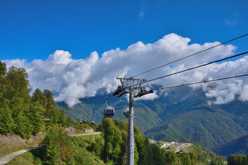 Autumn in the mountains of the Caucasus.